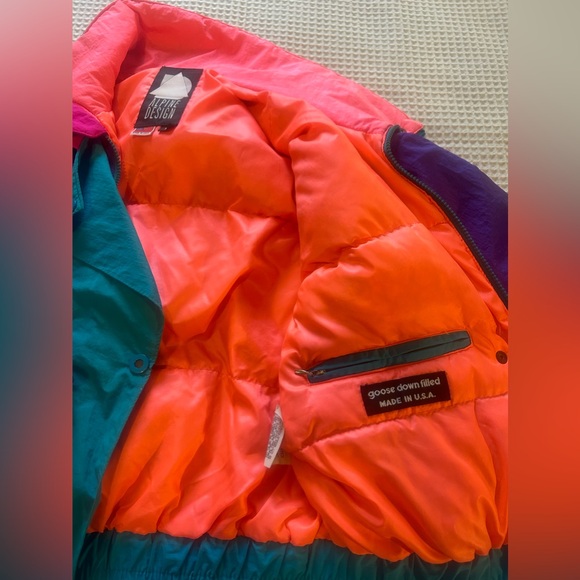Vintage Alpine Design Goose Down Ski Jacket - Picture 5 of 16